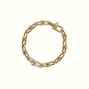 HardWear Yellow Pavé Ball Link Chain Bracelet