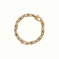 HardWear Yellow Pavé Ball Link Chain Bracelet
