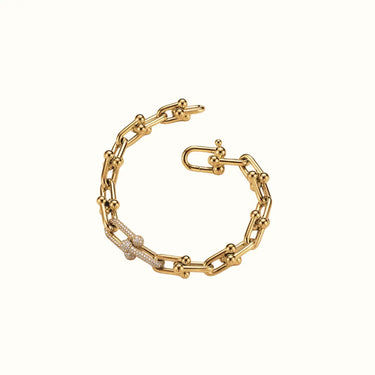 HardWear Yellow Pavé Ball Link Chain Bracelet