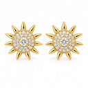 Helia Sunburst Stud Earrings