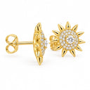 Helia Sunburst Stud Earrings