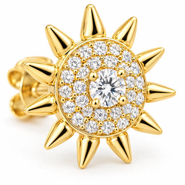 Helia Sunburst Stud Earrings