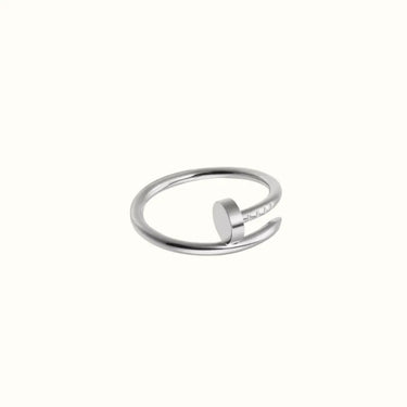 Juste Un Clou White Sculpted Nail Ring