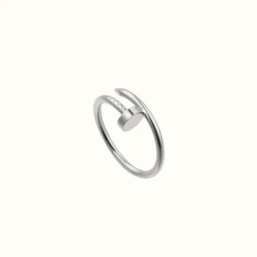 Juste Un Clou White Sculpted Nail Ring