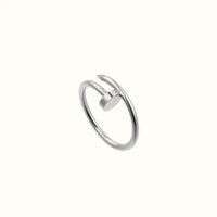 Juste Un Clou White Sculpted Nail Ring
