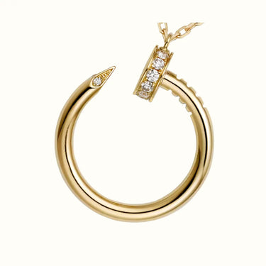 Juste Un Clou Yellow Pavé Circle Necklace