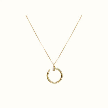 Juste Un Clou Yellow Pavé Circle Necklace