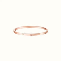 Love Rose Bezel Accent Screw Bracelet