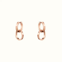Love Rose Interlocking Ring Drop Earrings