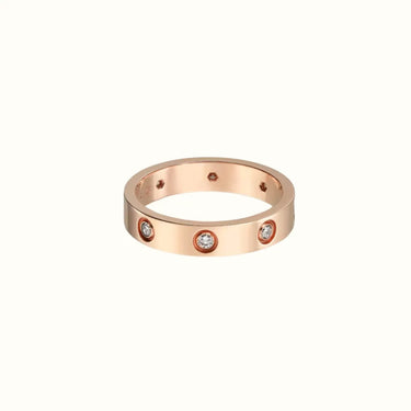 Love Rose Multi Stone Band Ring