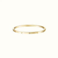 Love Yellow Bezel Accent Screw Bracelet