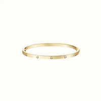 Love Yellow Bezel Stone Accent Bracelet