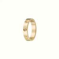 Love Yellow Center Stone Band Ring