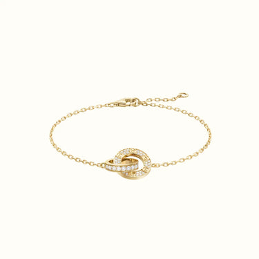 Love Yellow Pavé Interlocking Screw Bracelet