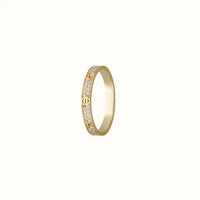 Love Pavé Screw Band Ring