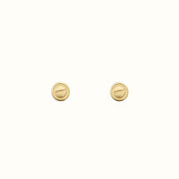Love Yellow Screw Motif Stud Earrings