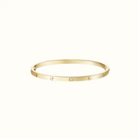 Love Yellow Smooth Screw Motif Bracelet
