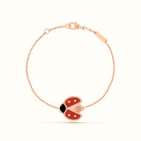 Lucky Alhambra Ladybug Charm Bracelet