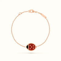 Lucky Alhambra Ladybug Motif Bracelet