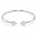 Lumiere Twin Pear Open Cuff Bracelet