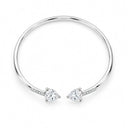 Lumiere Twin Pear Open Cuff Bracelet