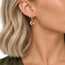 Luna Moon and Star Huggie Earrings