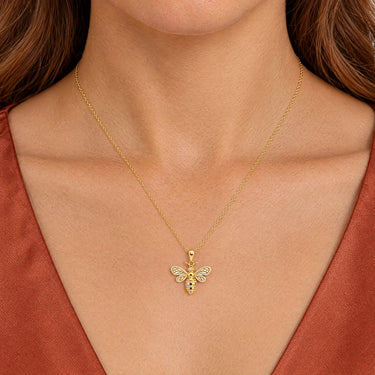 Meliora Honey Bee Pendant Necklace