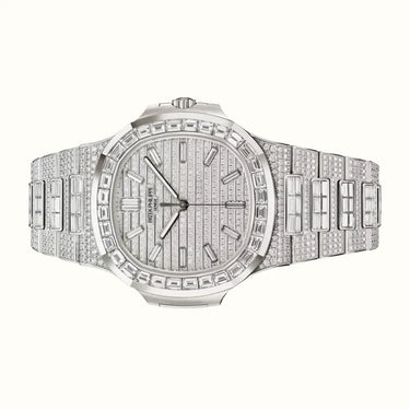 Nautilus 41mm 5811/1460G-001 Silver Pavé Dial