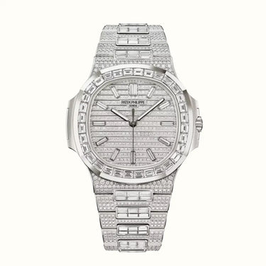 Nautilus 41mm 5811/1460G-001 Silver Pavé Dial