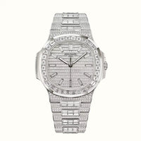 Nautilus 41mm 5811/1460G-001 Silver Pavé Dial