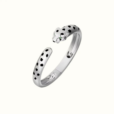 Panthere Plain Spotted Open Bangle Bracelet
