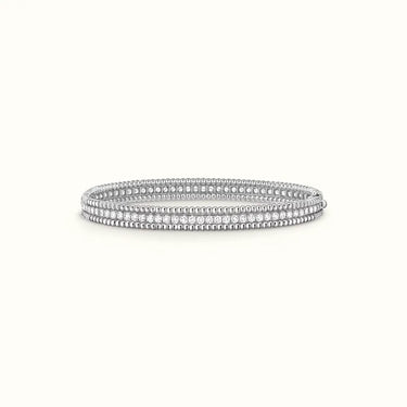 Perlée Beaded Pavé Bangle Bracelet
