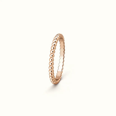 Perlée Rose Beaded Band Ring