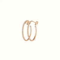 Perlée Rose Beaded Hoop Earrings