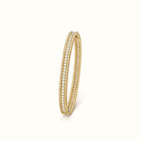 Perlée Beaded Pavé Bangle Bracelet