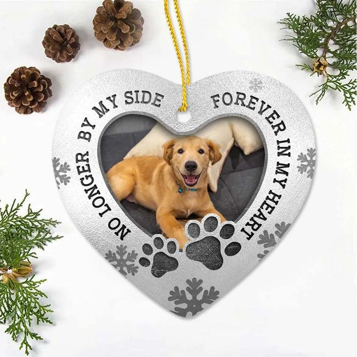 Personalized Dog Cat Memorial Ceramic Ornament gifts - No longer by my side