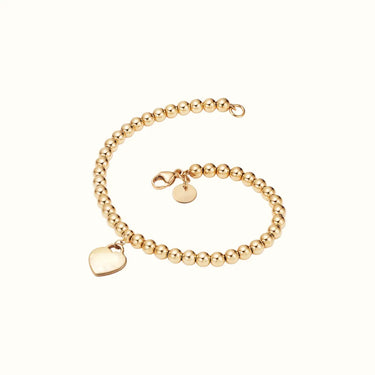 Return To T Yellow Blue Heart Bead Bracelet