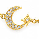 Selene Crescent Star Chain Bracelet
