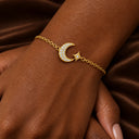 Selene Crescent Star Chain Bracelet