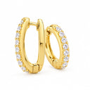 Selene Pave Huggie Hoop Earrings