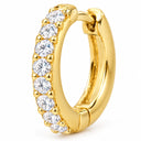 Selene Pave Huggie Hoop Earrings