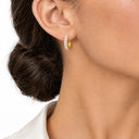 Selene Pave Huggie Hoop Earrings
