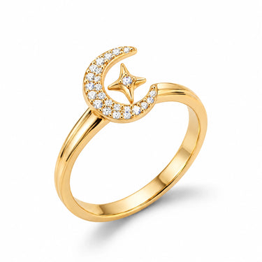 Selene Wish Crescent Moon Ring