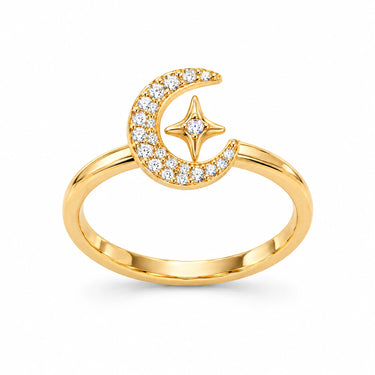 Selene Wish Crescent Moon Ring