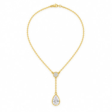 Seraphine Pear Drop Lariat Necklace