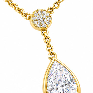 Seraphine Pear Drop Lariat Necklace