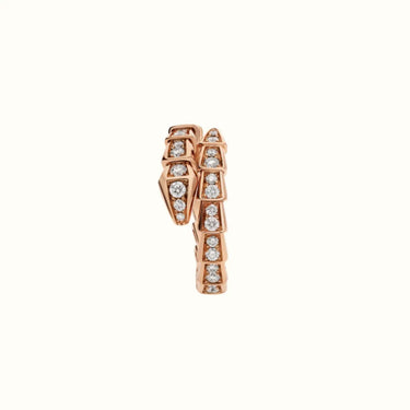 Serpenti Rose Pavé Coil Ring
