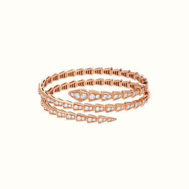 Serpenti Pavé Triple Wrap CZ Bangle Bracele