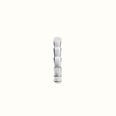 Serpenti White Polished Coil Ring
