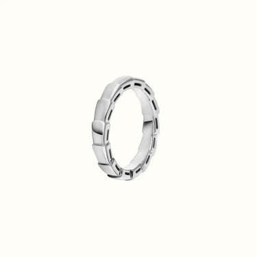 Serpenti White Polished Coil Ring